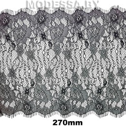 А 399-2 Кружево синтетическое 270мм Ц:Чёрный 