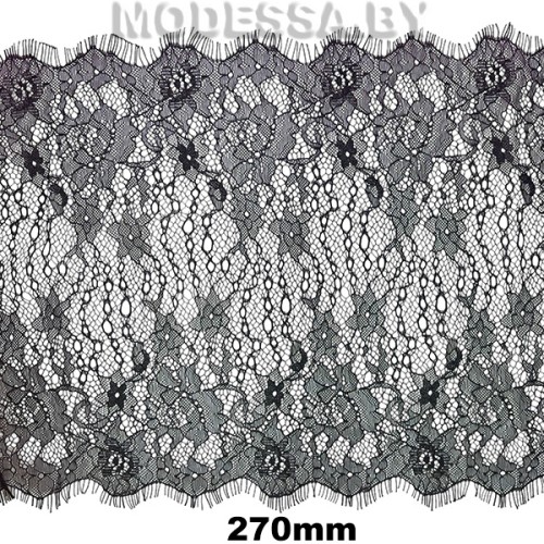 А 399-2 Кружево синтетическое 270мм Ц:Чёрный 