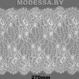 А 399-2 Кружево синтетич. 270мм Ц:Молочный 