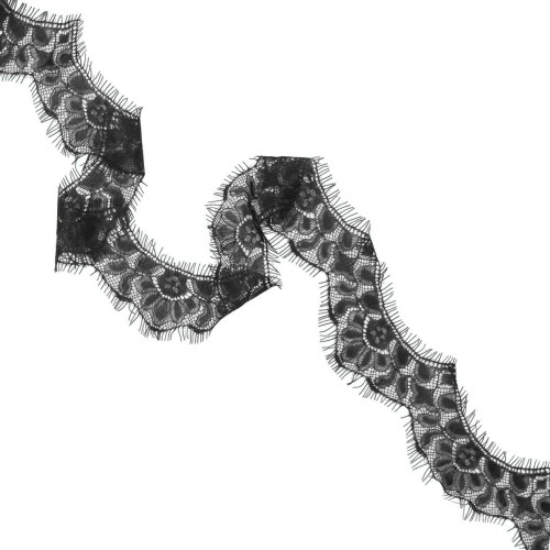 А 421 Кружево синтетическое 85мм Ц:Чёрный 