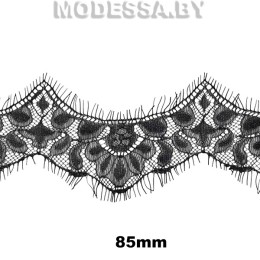 А 421 Кружево синтетическое 85мм Ц:Чёрный 