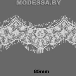 А 421 Кружево синтетическое 85мм Ц:Молочный 