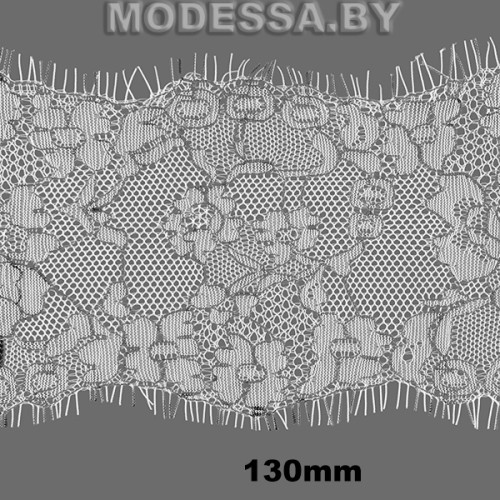 425 А Кружево синтетическое 130мм Ц:Серый 