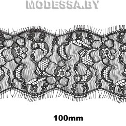 А 685 Кружево синтетическое 100мм Ц:Чёрный