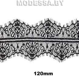 А 782 Кружево синтетическое 120мм Ц:Чёрный 