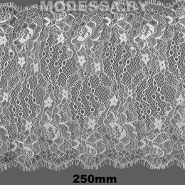 8821 Кружево синтетич. 250мм Ц:Молочный