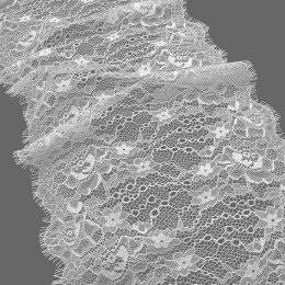 8821 Кружево синтетич. 250мм Ц:Молочный