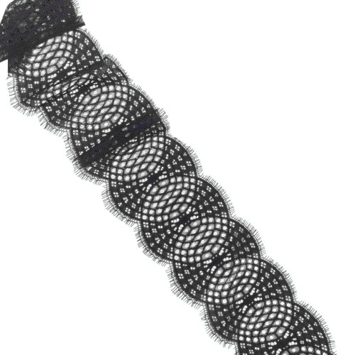 А 924  Кружево синтетическое 120мм Ц:Чёрный 