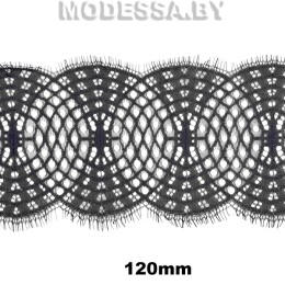 А 924  Кружево синтетическое 120мм Ц:Чёрный 