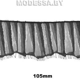 931-1 Кружево синтетическое 105мм Ц:Чёрный