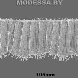931-1 Кружево синтетич. 105мм Ц:Молочный