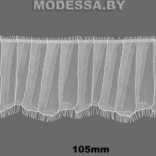 931-1 Кружево синтетич. 105мм Ц:Молочный