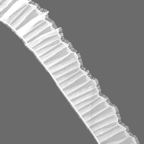 931-1 Кружево синтетич. 105мм Ц:Молочный
