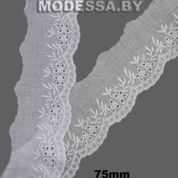 DF0320746 Вышивка хлопок 75мм 