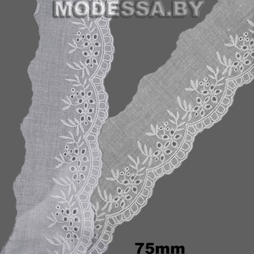 DF0320746 Вышивка хлопок 75мм 
