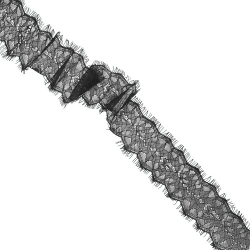 А 010 Кружево синтетическое 65мм Ц:Чёрный 