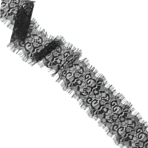 А 013  Кружево синтетическое 80мм Ц:Чёрный 
