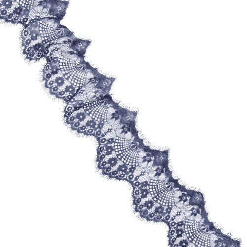 019 А Кружево синтетическое 125мм Ц:Синий 