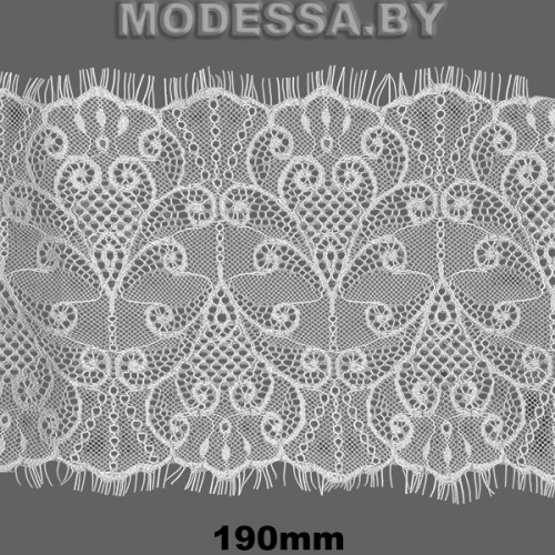 А 035 Кружево синтетич. 190мм Ц:Молочный 