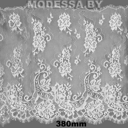А 054 Кружево синтетич. 380мм Ц:Молочный