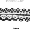 076-2А Кружево синтетическое 50мм Ц:Чёрный 