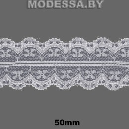 076-2А Кружево синтетическое 50мм Ц:Белый