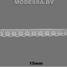 1109 W Кружево синтетическое 15мм Ц:Молочный 
