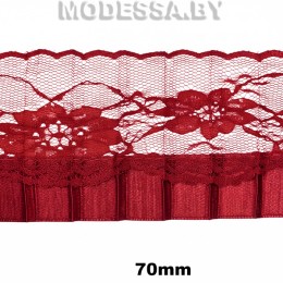 11 S Тесьма синтетич. 70мм Ц:1 Бордовый