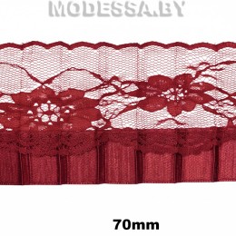 11 S Тесьма синтетич. 70мм Ц:2 Бордовый