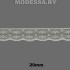 133-1 Кружево синтетическое 20мм Ц:Молочный