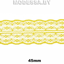 133-2 Кружево синтетическое 45мм Ц:11 Жёлтый