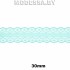 1658-2 Кружево синтетич. 30мм Ц:11 Мятный