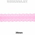 1658-2 Кружево синтетич. 30мм Ц:3 Розовый 