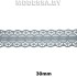 1658-2 Кружево синтетическое 30мм Ц:8 Серый