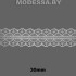 1658-2 Кружево синтетич. 30мм Ц:Молочный 