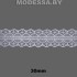 1658-2 Кружево синтетическое 30мм Ц:Белый 