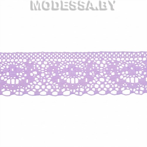 187 Кружево синтетич. 35мм Ц:5 Сиреневый