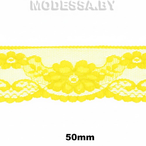 1969 CLA Кружево синт. 50мм Ц:Т109 Жёлтый