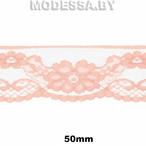 1969 CLA Кружево синт. 50мм Ц:Т148 Персиковый