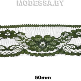 1969 CLA Кружево синт. 50мм Ц:Т260 Т.Зелёный