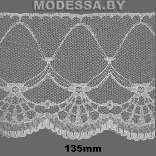2071 Кружево синтетическое 135мм Ц:Белый 