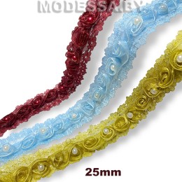 2167-А Кружево синтетическое 25мм 