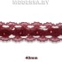 2168-А Кружево синтетич. 40мм Ц:Бордовый 