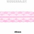 325-2 Кружево синтетическое 40мм Ц:2 Розовый
