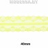 325-2 Кружево синтетическое 40мм Ц:6 Жёлтый