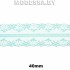  325-2 Кружево синтетическое 40мм Ц:8 Мятный
