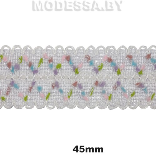 3842 CTZ Кружево синт. 45мм Ц:6 Белый 