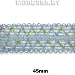 3842 CTZ Кружево синт. 45мм Ц:7 Голубой 