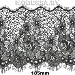 А 399 Кружево синтетич. 185мм Ц:Чёрный 