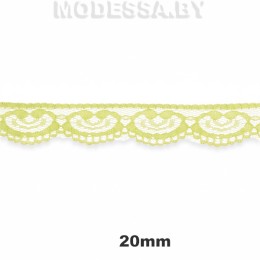 5002 Кружево синт. 20мм Ц:34 Св.Зелёный